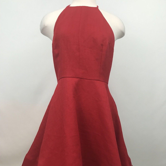 Luxxel Dresses & Skirts - NWT Luxxel red halter skater dress sz-L